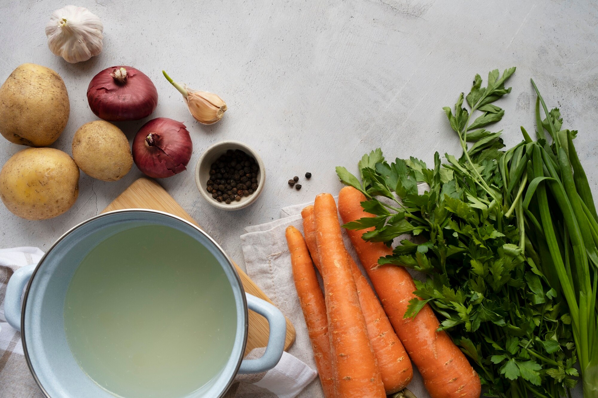 Ingredientes naturales organizados